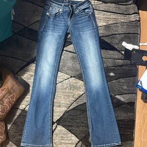 Miss Me Flare Jeans in Classic Blue
